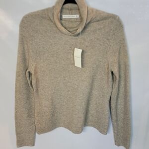 Abercrombie & Fitch Beige Heather Turtleneck Sweater
